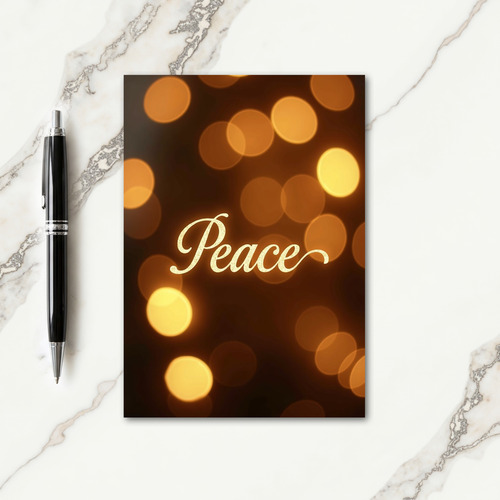 Bokeh Glow Christmas Card