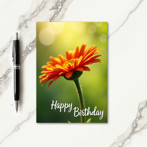 Bokeh Light Birthday Card