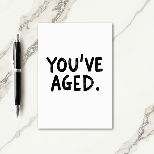 Bold Aged Birthday Card