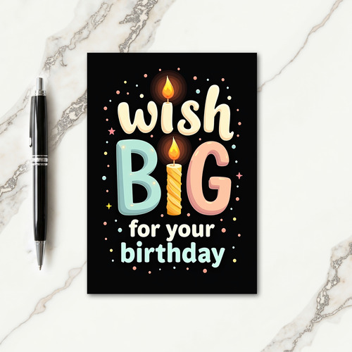 Bold Birthday Big Wish Card