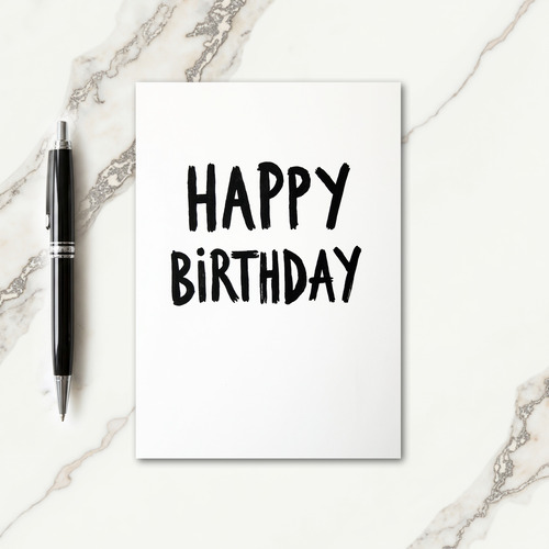 Bold Birthday Brush Card