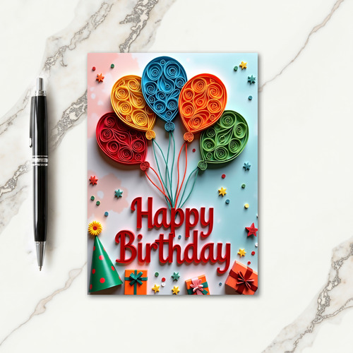 Bold Birthday Letter Card