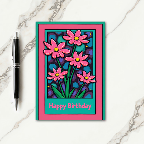 Bold Bloom Birthday Card