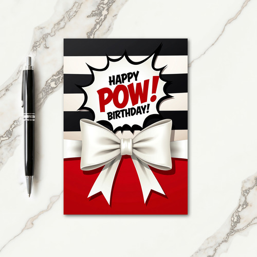 Bold Burst Birthday Card
