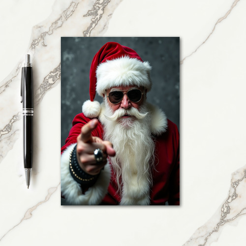 Bold Christmas Santa Shades Card