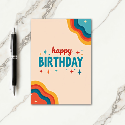 Bold Color Pop Birthday Card