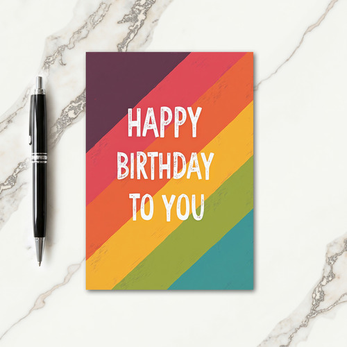 Bold Colorful Birthday Card