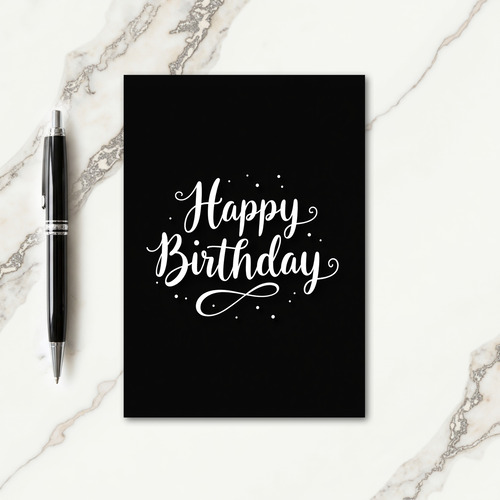 Bold Contrast Birthday Card