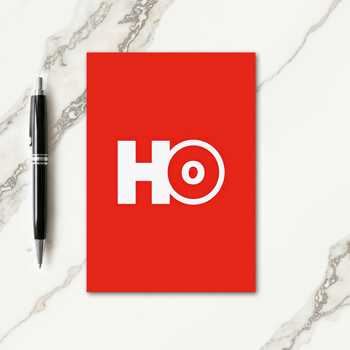 Bold Crimson Christmas Card