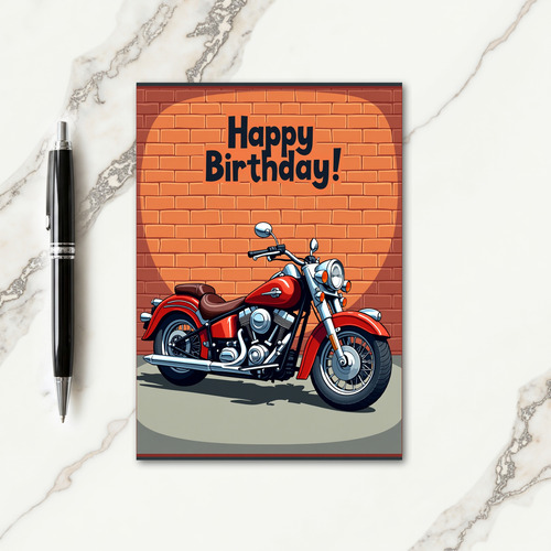 Bold Cruiser Birthday Card