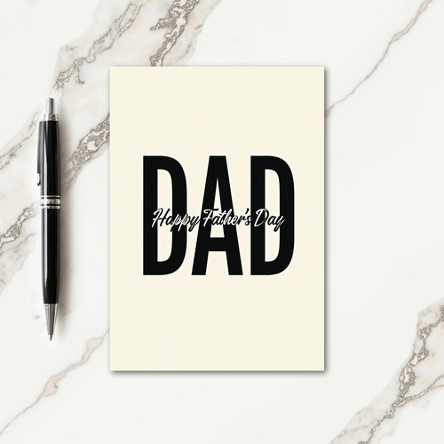 Bold Dad Fathers Day Card