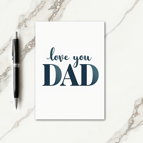 Bold Dad Serif Fatherhood Card