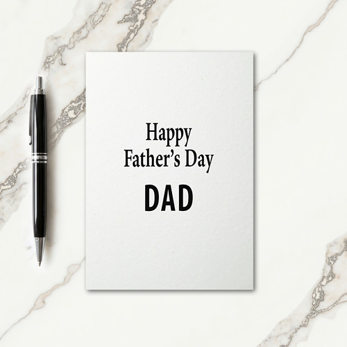 Bold Fathers Day Card