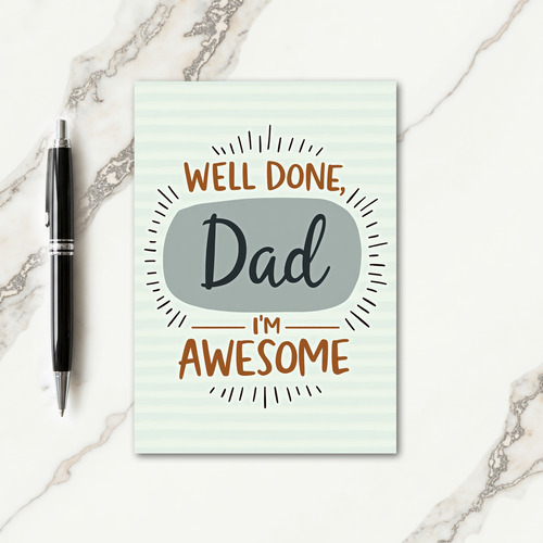 Bold Fathers Day Graphic Card