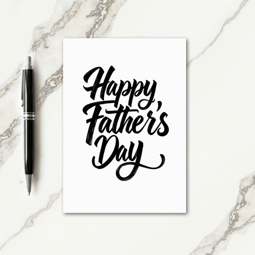 Bold Fathers Day Lettering Card
