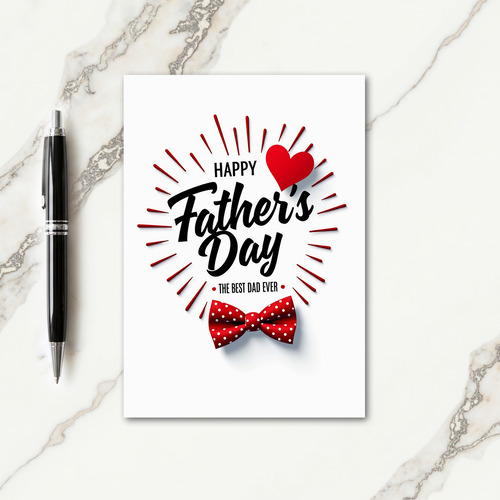 Bold Fathers Day Wish Card