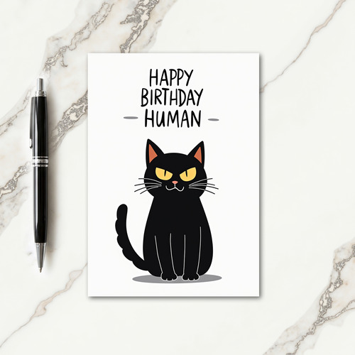 Bold Feline Birthday Card