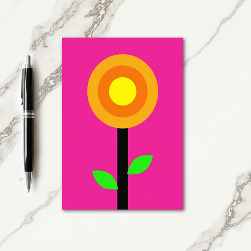 Bold Floral Pop Art Card