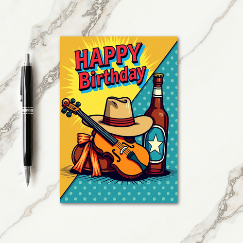 Bold Graphic Birthday Card