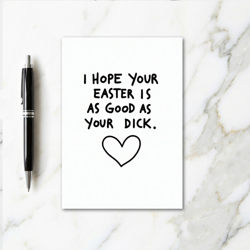 Bold Hand Lettered Message Card