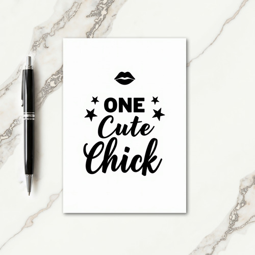 Bold Kissable Lips Art Card