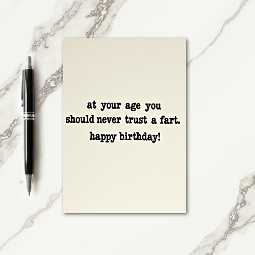 Bold Lettering Birthday Card