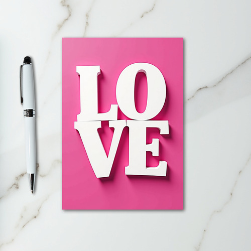 Bold Love Pink Card
