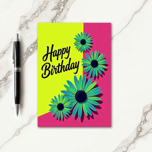 Bold Magenta Birthday Card