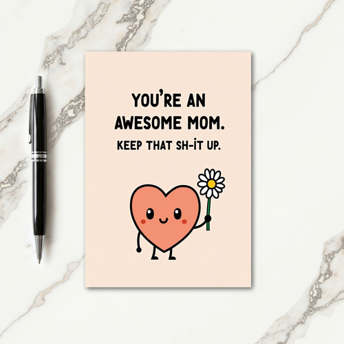 Bold Mothers Day Tribute Card