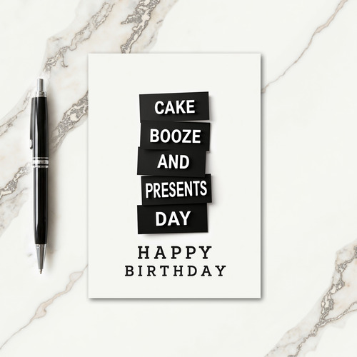 Bold Party Birthday Card