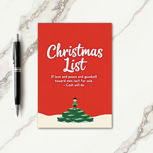 Bold Red Christmas Card
