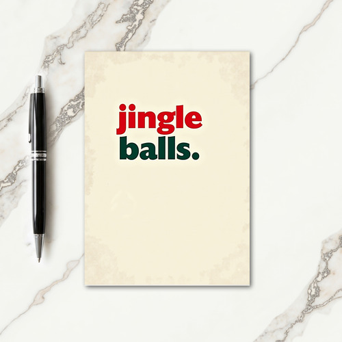 Jingle Balls Holiday Card