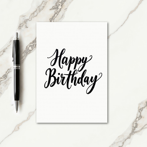 Bold Script Celebration Card