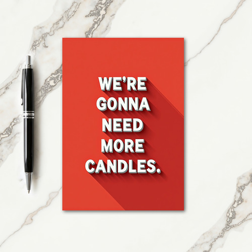 Bold Shadow Birthday Card