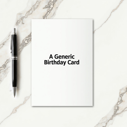 Bold Type Birthday Card