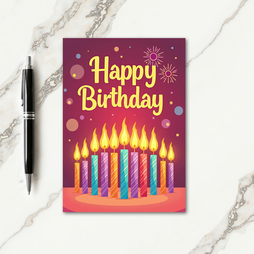 Bold Typography Birthday Card