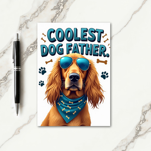 Bone Pattern Fathers Day Card