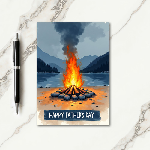 Bonfire Sweet Fathers Day Card