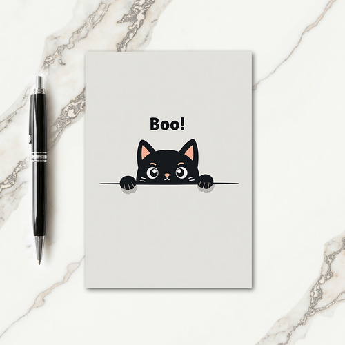 Boo Peeking Creature Card