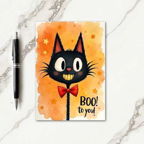 Boo To You Halloween Card
