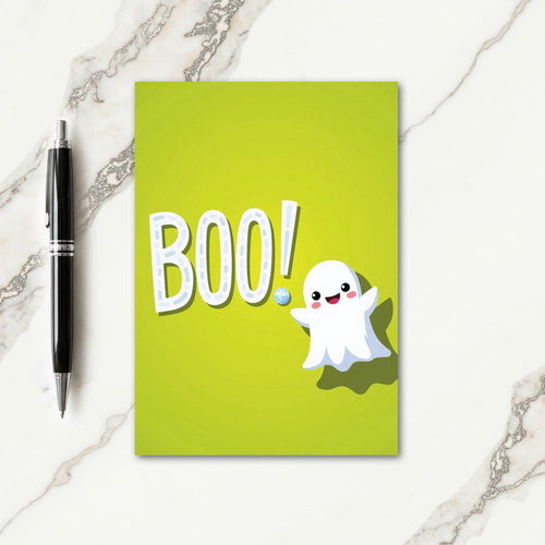 Boo With A Friendly Ghost Card