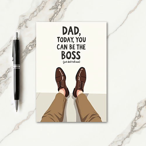 Boss Day For Dad Art Card