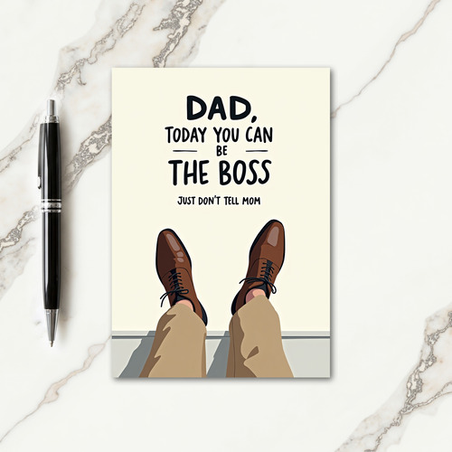 Boss Fathers Day Art Print Card