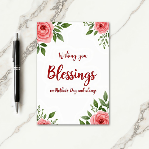 Botanical Art Mothers Day Card