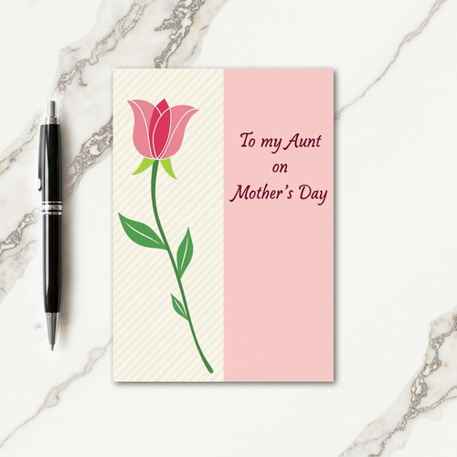 Botanical Aunt Mothers Day Card