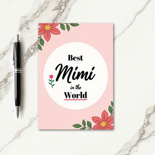 Botanical Best Mimi Message Card