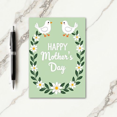 Botanical Birds Greeting Card