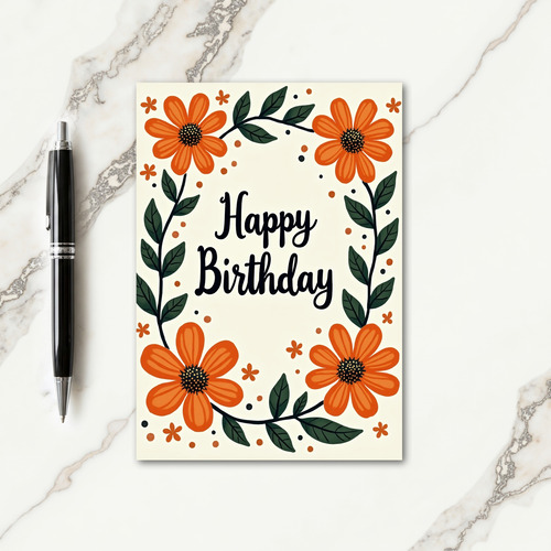 Botanical Birthday Bloom Card
