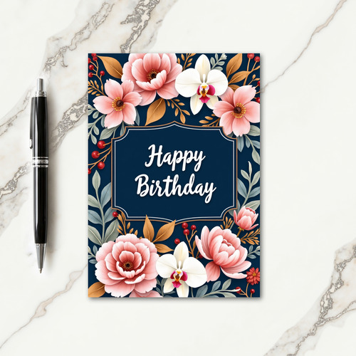 Botanical Birthday Card