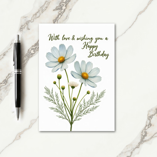 Botanical Birthday Note Card